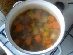 Варим овощи для супа-пюре