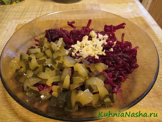Свекольный салат «обычный еврейский»