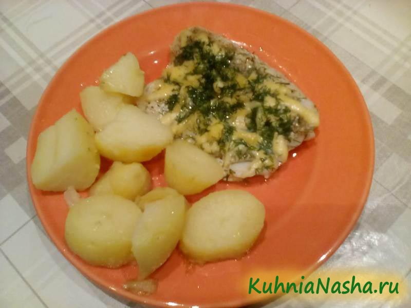 Рыба с картошкой и сыром с соусом бешамель рецепт с фото пошагово