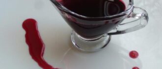 Кисло-сладкий соус из ягод с вином