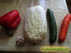 Овощи для салата кимчи