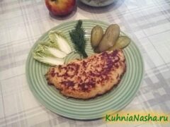 Куриная грудка в картофельной шубке