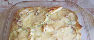 Запеканка из кабачков и сыра в духовке