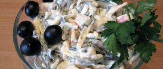Салат морской с крабовыми палочками