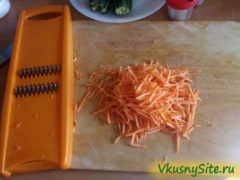 Морковь на терке